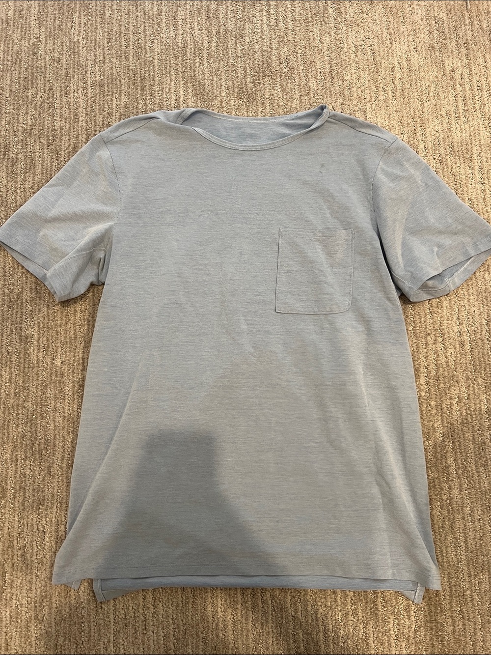 lululemon athletica Men's Light Blue Pocket Tee